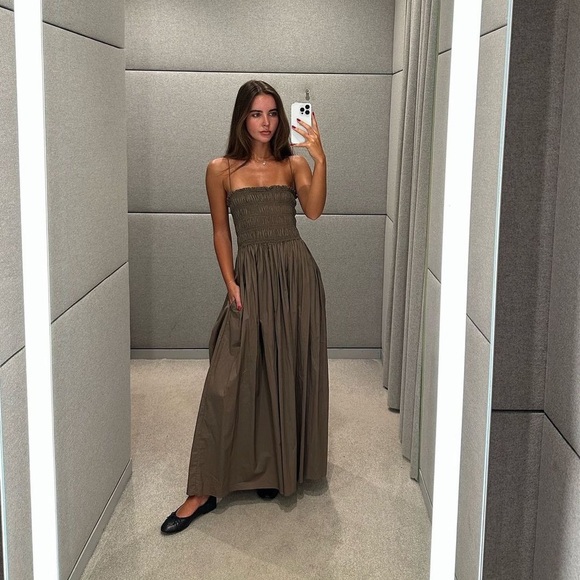 ZARA LEATHER BALLET FLATS - Picture 9 of 10